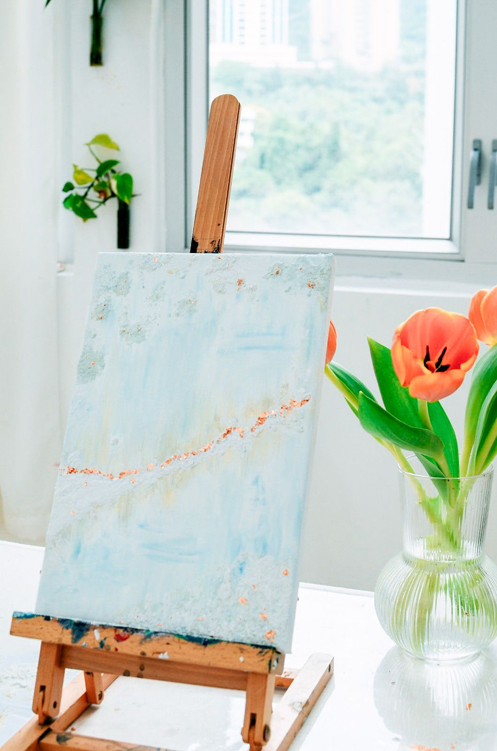 Thumbnail: | 抽像金箔油畫工作坊/ 材料包 | Abstract Gold Foil Painting Workshop /Material Kit