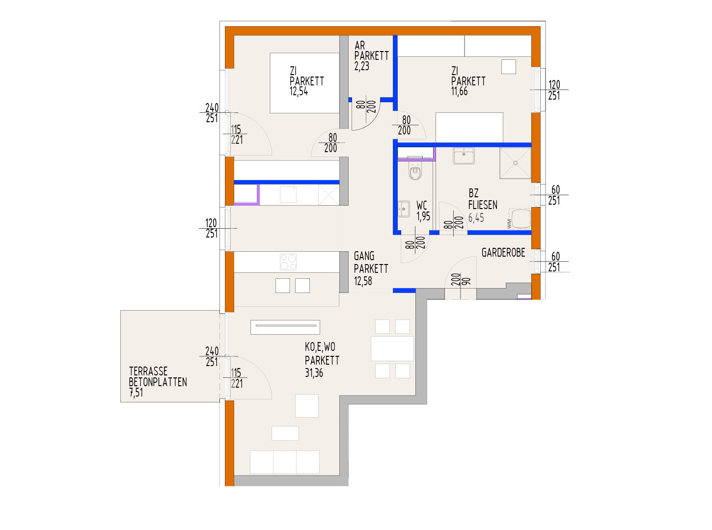 Wohnungsplan Übersicht