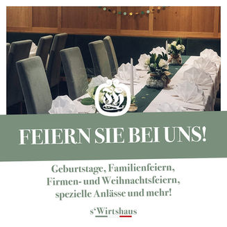 Feiern Sie bei uns!