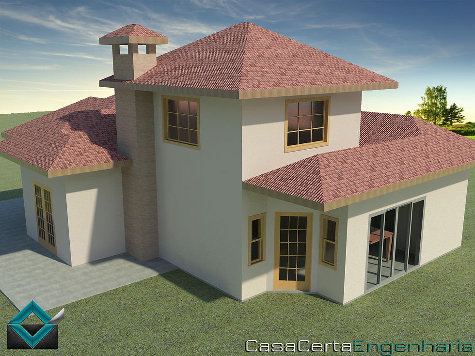 Imagem 3D Casa Certa engenharia