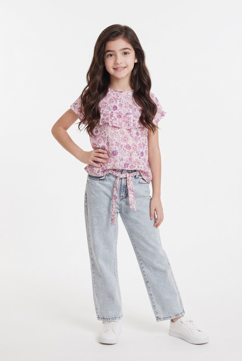 Ensemble Pantalon + Blouse Ikks- Taille 8 ans