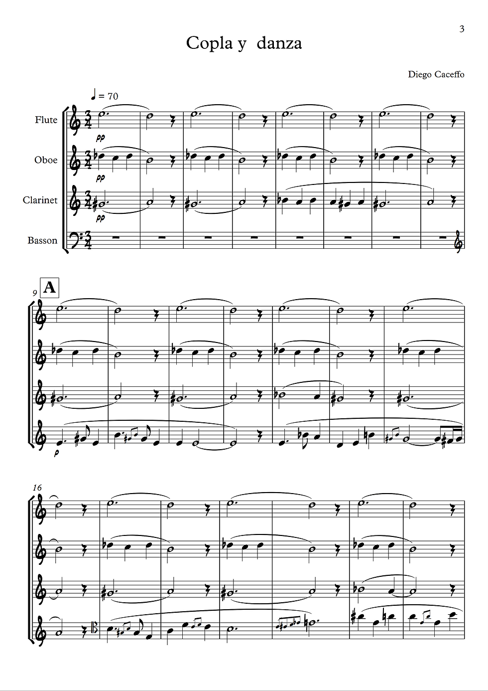 Thumbnail: Argentine music for woodwinds quartet. Copla y danza.