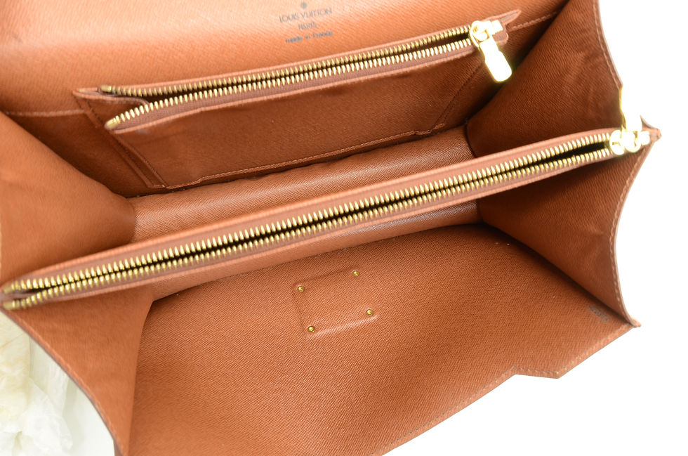 Thumbnail: Authentic Louis Vuitton Concorde Vintage Leather Handbag Monogram Signature Logo