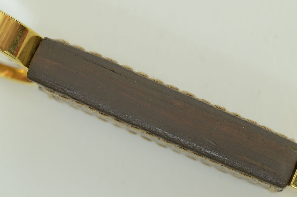 Thumbnail: Gucci Gold Letter Opener Leather Handle Magnifying Glass Vintage Collectible