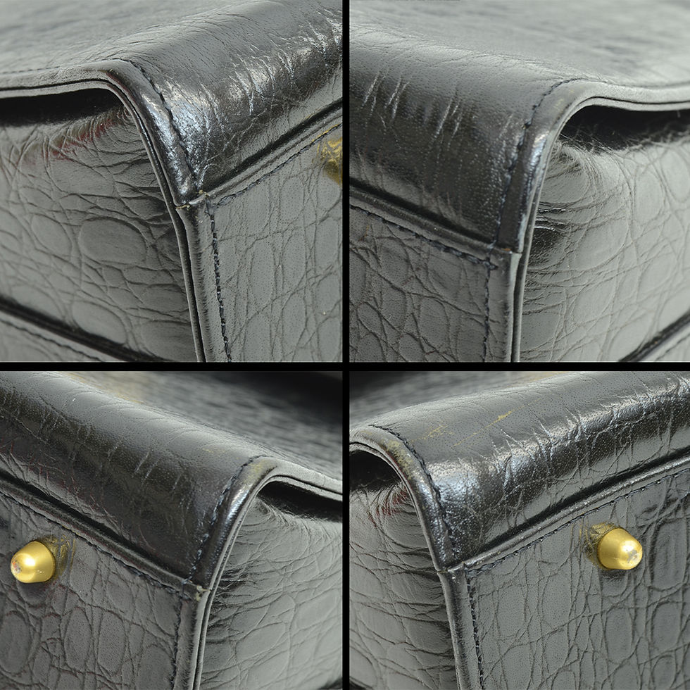Thumbnail: Authentic Valentino Garavani Handbag Leather GP Slide Clip Lock Purse