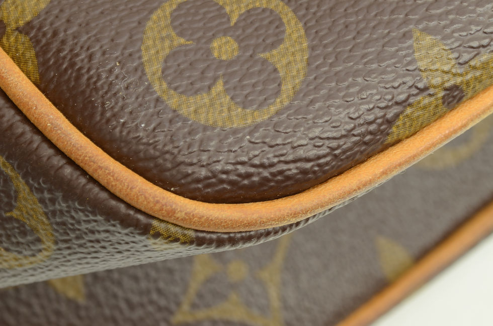 Thumbnail: Authentic Louis Vuitton Multipli Cite Leather Handbag Monogram Logo Purse Bag