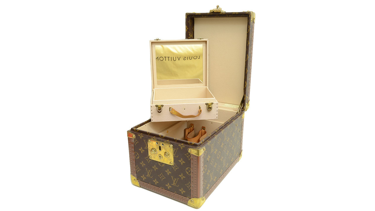 Authentic Louis Vuitton Boite Flacons Vanity Case Vintage Monogram Travel Case 2