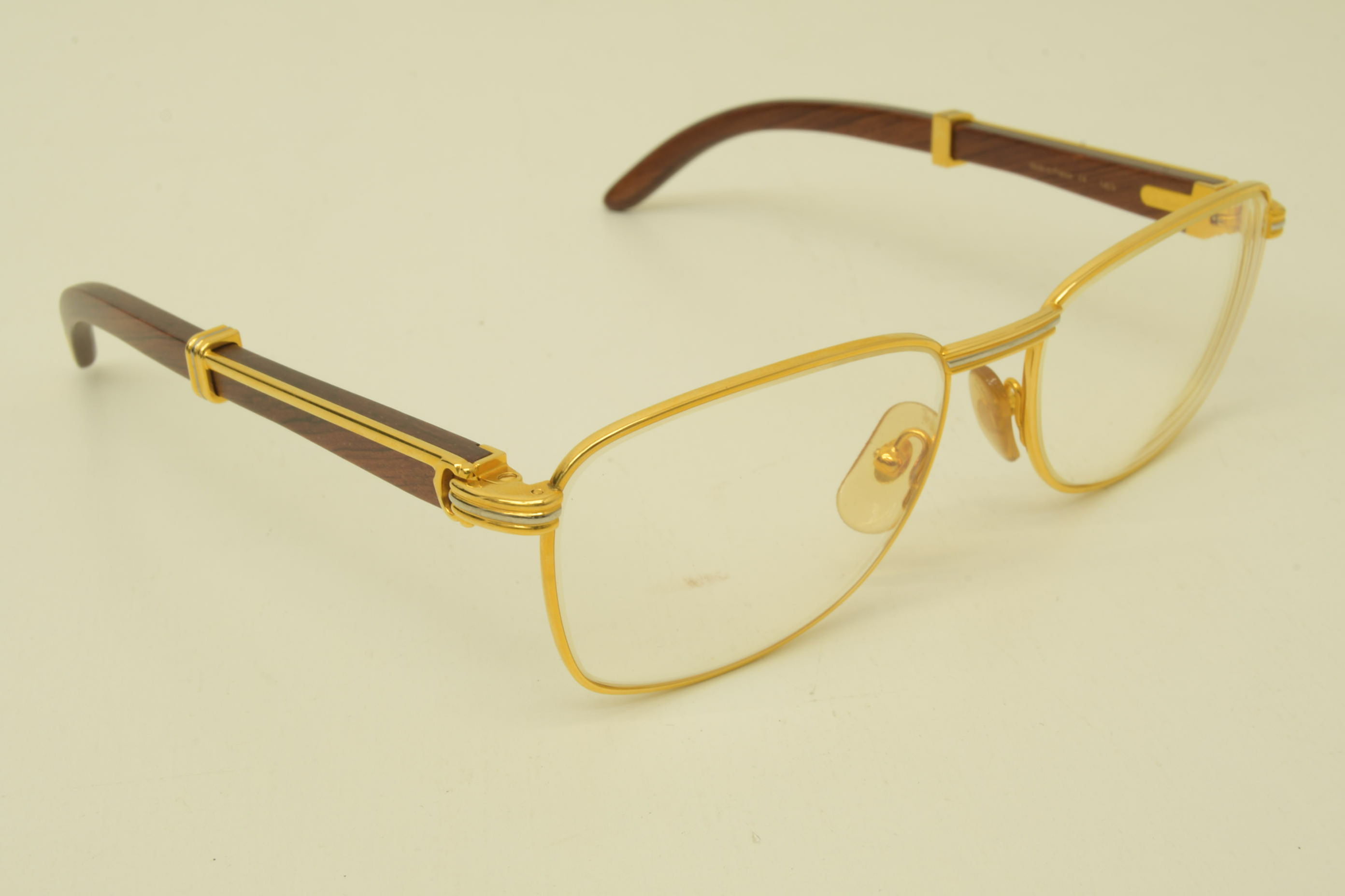 Authentic Cartier Sunglasses Amboise 56 17 140b Vintage Bubinga used frames