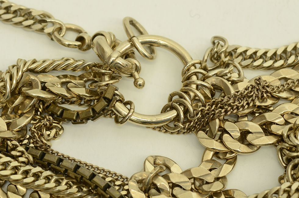 Thumbnail: Authentic Givenchy Vintage Dangle Belt Multi Charm Silver Plated Chain Jewelry