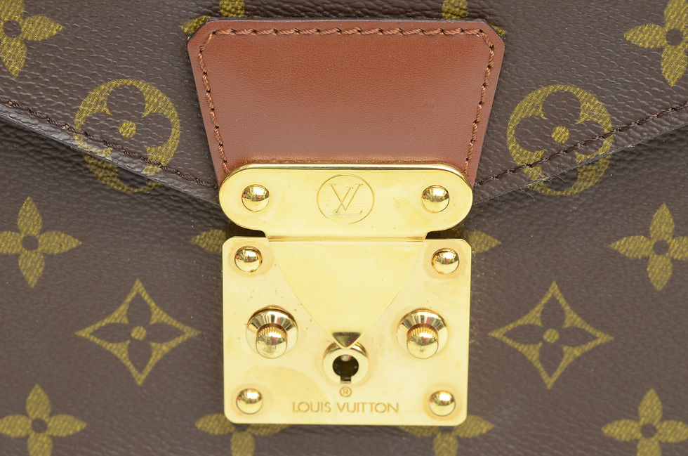 Thumbnail: Authentic Louis Vuitton Concorde Vintage Leather Handbag Monogram Signature Logo