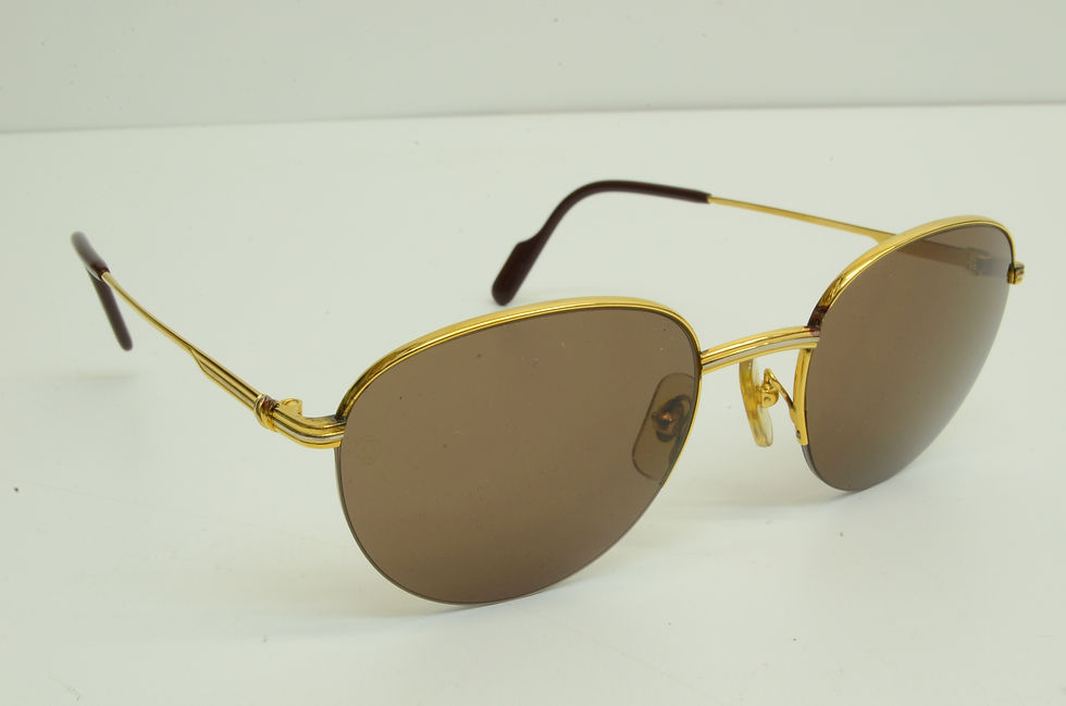 Authentic Cartier Rimless Louis Trinity Sunglasses 51 20 140 GP Vintage Glasses