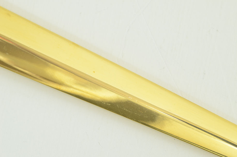 Thumbnail: Gucci Gold Letter Opener Leather Handle Magnifying Glass Vintage Collectible