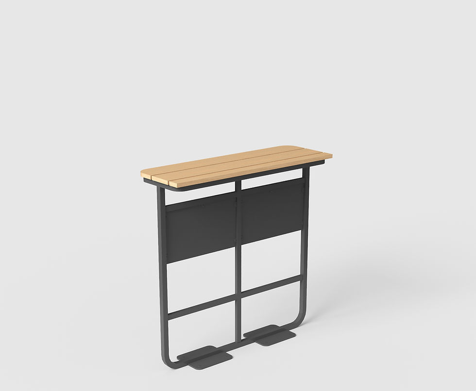 Thumbnail: TOBI HIGH TABLE 1100X450MM (WITH PANEL)