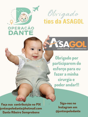 Juntos pelo Dante! Participe dessa corrente do bem.