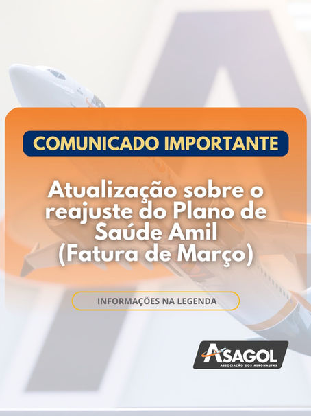 Atualização sobre o reajuste do plano de Saúde Amil
