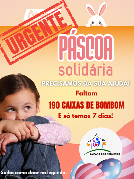 Urgente: Campanha de Páscoa