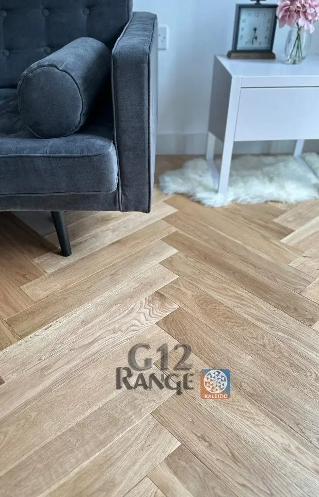 Thumbnail: 100mm x  600mm Herringbone  Natural UV Oiled  Grade Engineered Oak £59.80 per m2