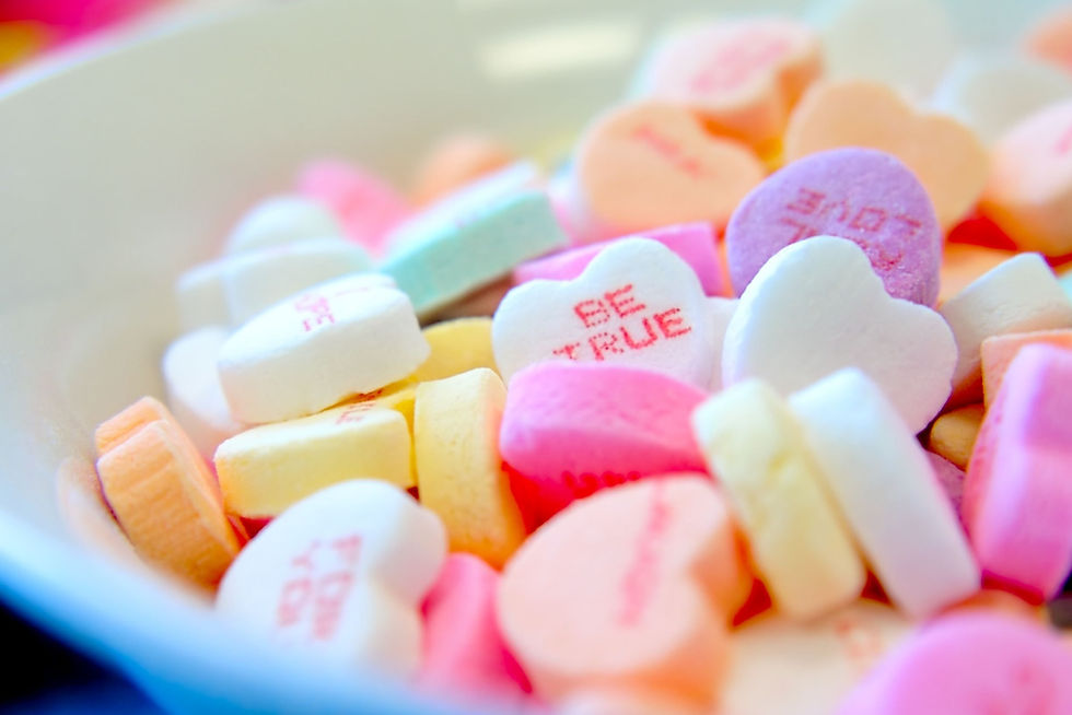 Heart shape candy