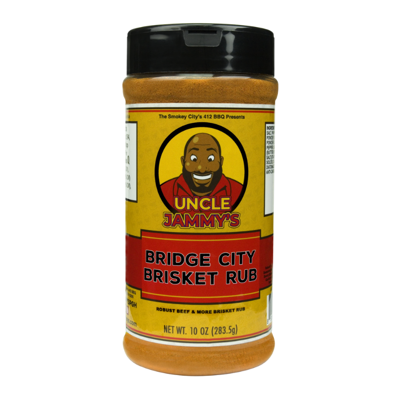 Uncle Sammy's Bridge City Brisket Rub spice bottle, 10 oz.