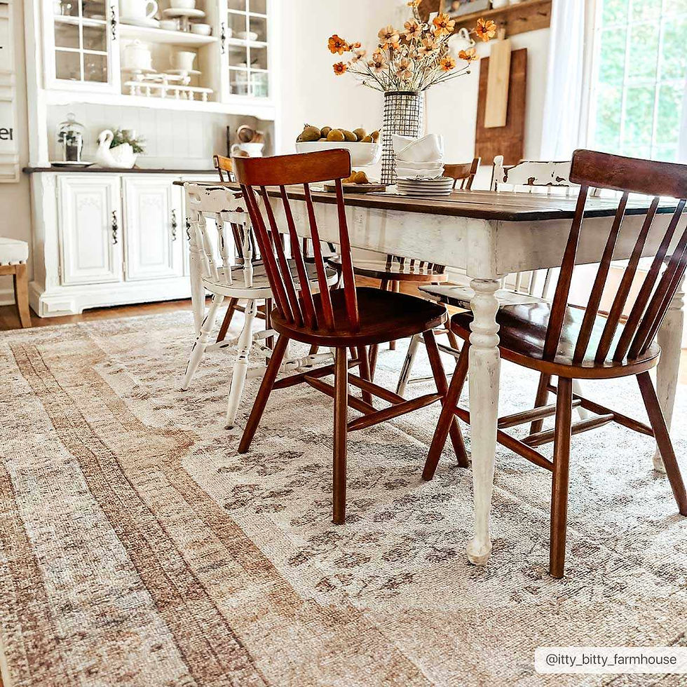 Thumbnail: Analu Peach Washable Area Rug