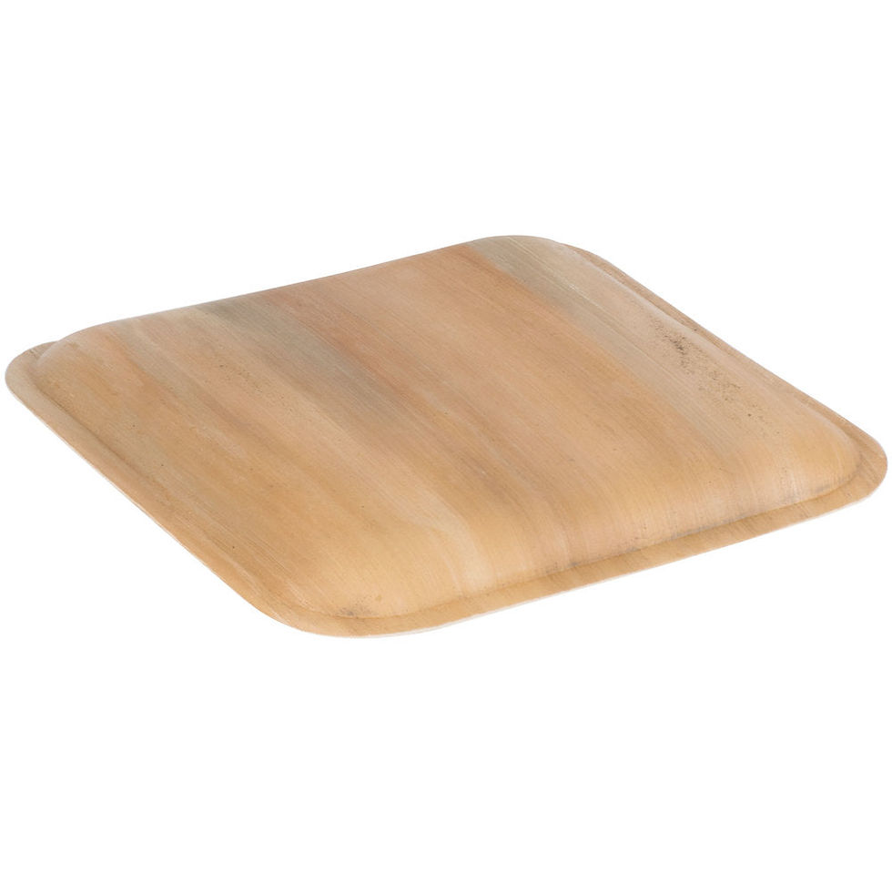 Thumbnail: Palm Leaf Square Plates 10" Inch (Set of 25/50/100