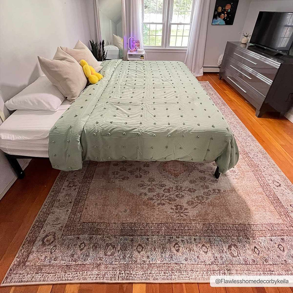 Thumbnail: Analu Peach Washable Area Rug