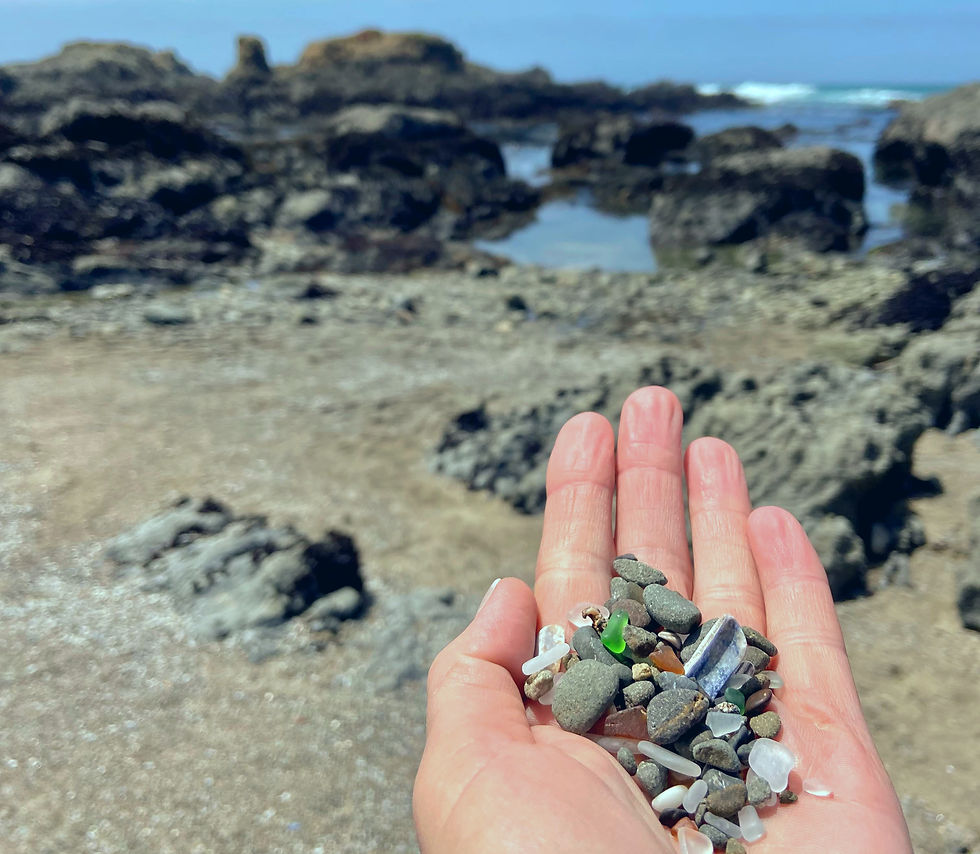 glass sand from the mendocino coast 