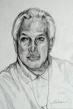Rebecca Holman Portraits, sketch, charcol commissions