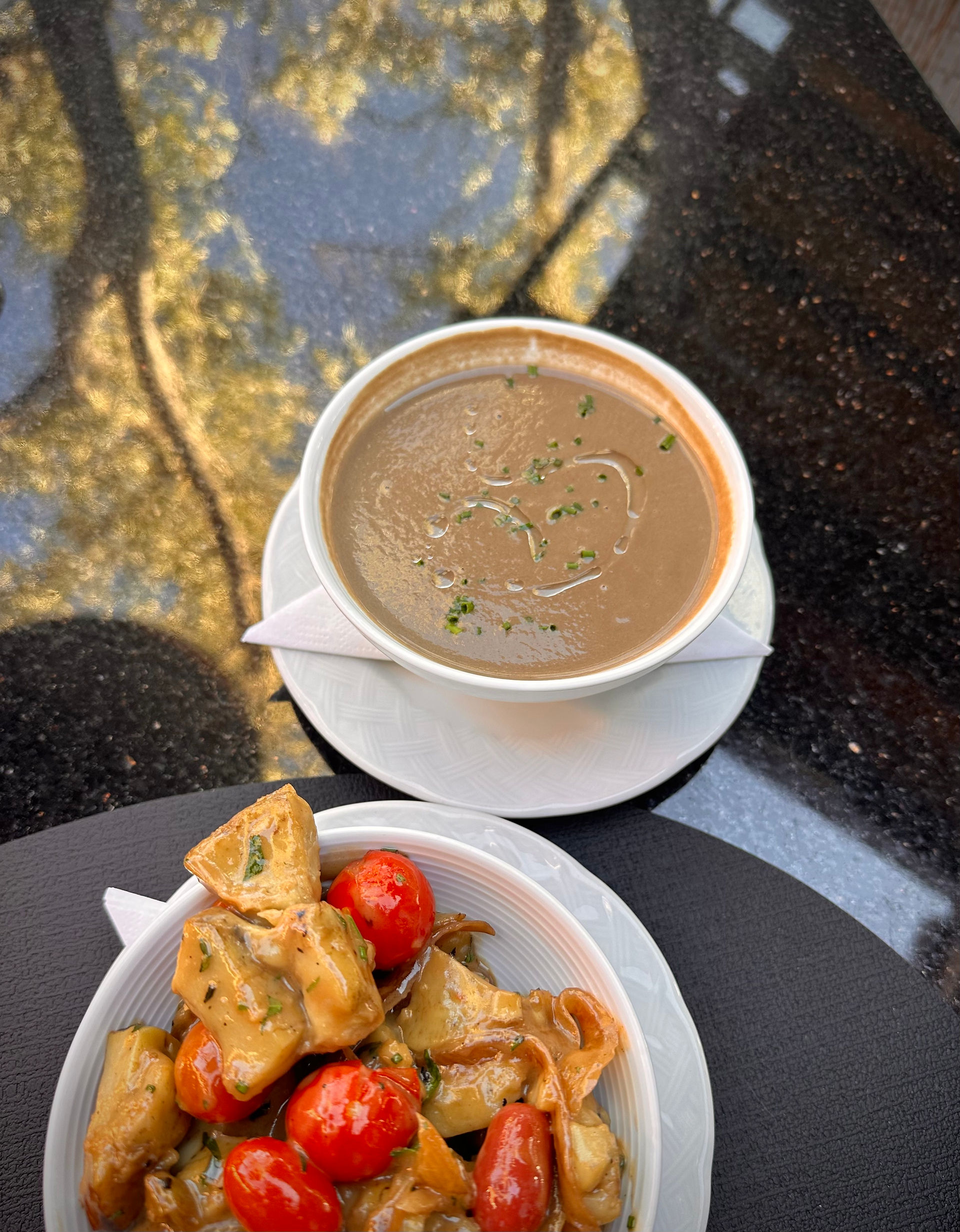 Mushroom Soup Lucia, carmel valley, vluxury travel, boutique hotels, luxury hotels, travel planner, best hotels carmel, viewfinder travel, 