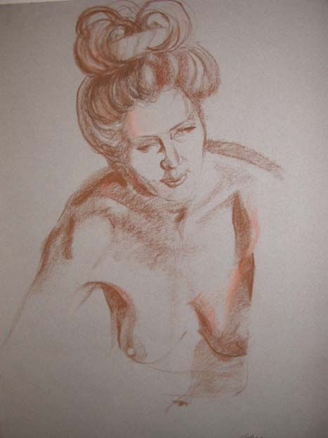 portrait sketch of woman