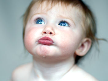child being silly in a natural light photography session