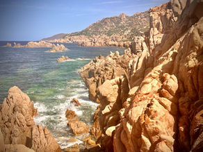 View when Arriving in Northeast Sardinia by Ferry from Corsica