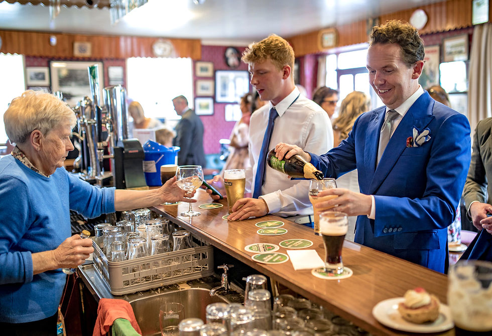 Cronin's Bar & Cafè in Gougane Barra wedding photos