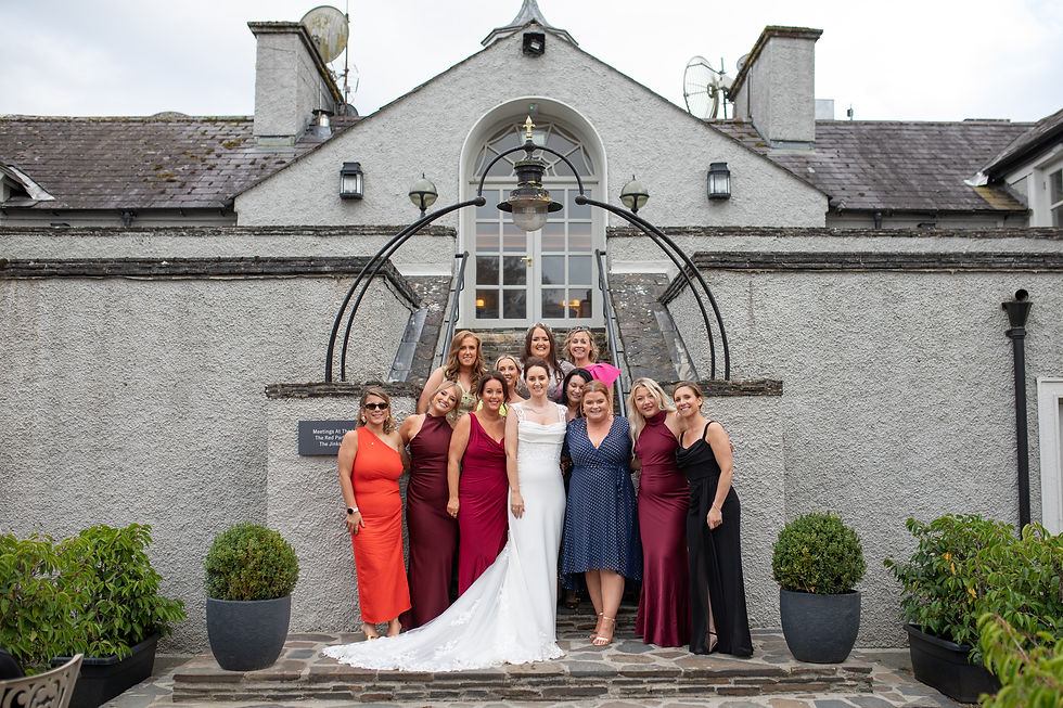 bride and friends portrait