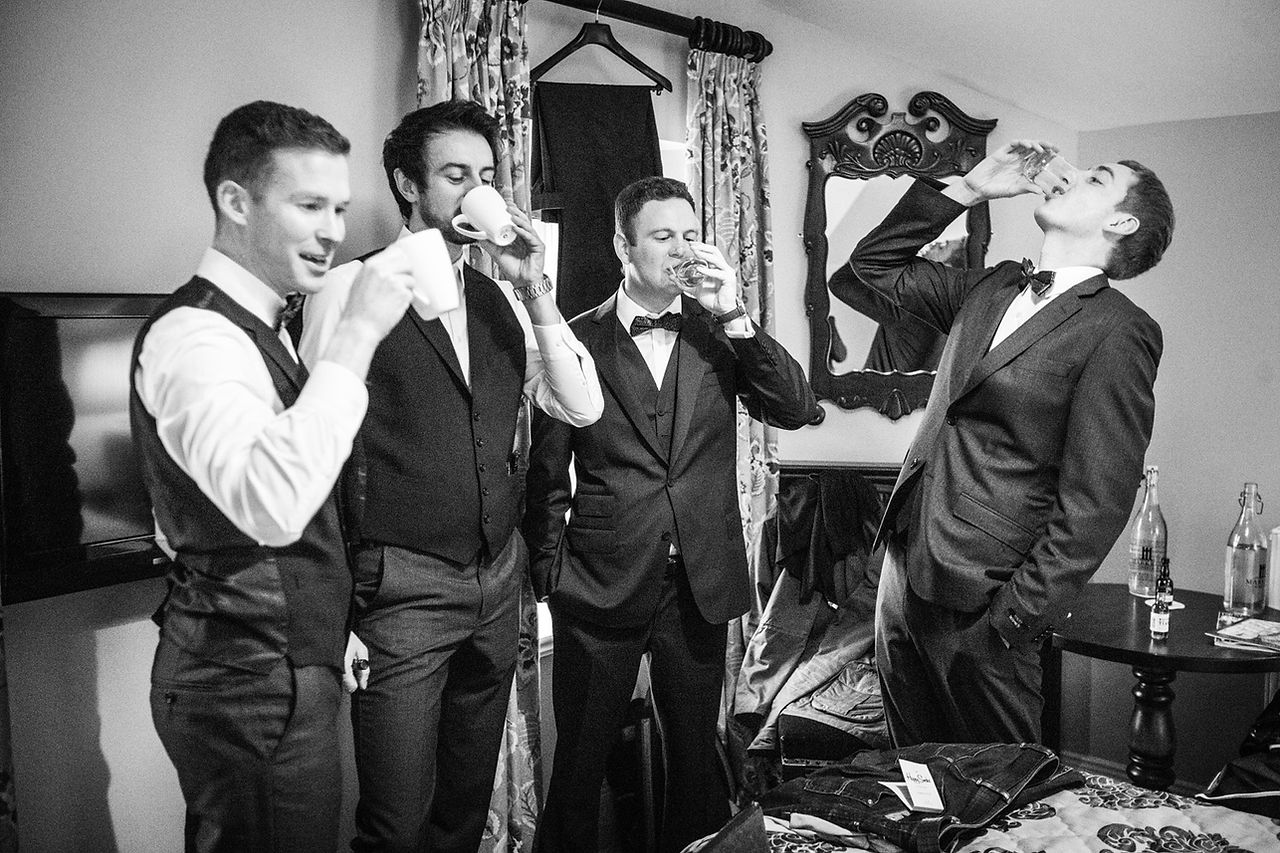 A magical winter wedding photo at Markree Castle