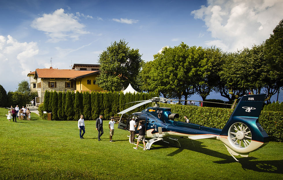 La Madonnina di Barni Wedding Helicopter rental