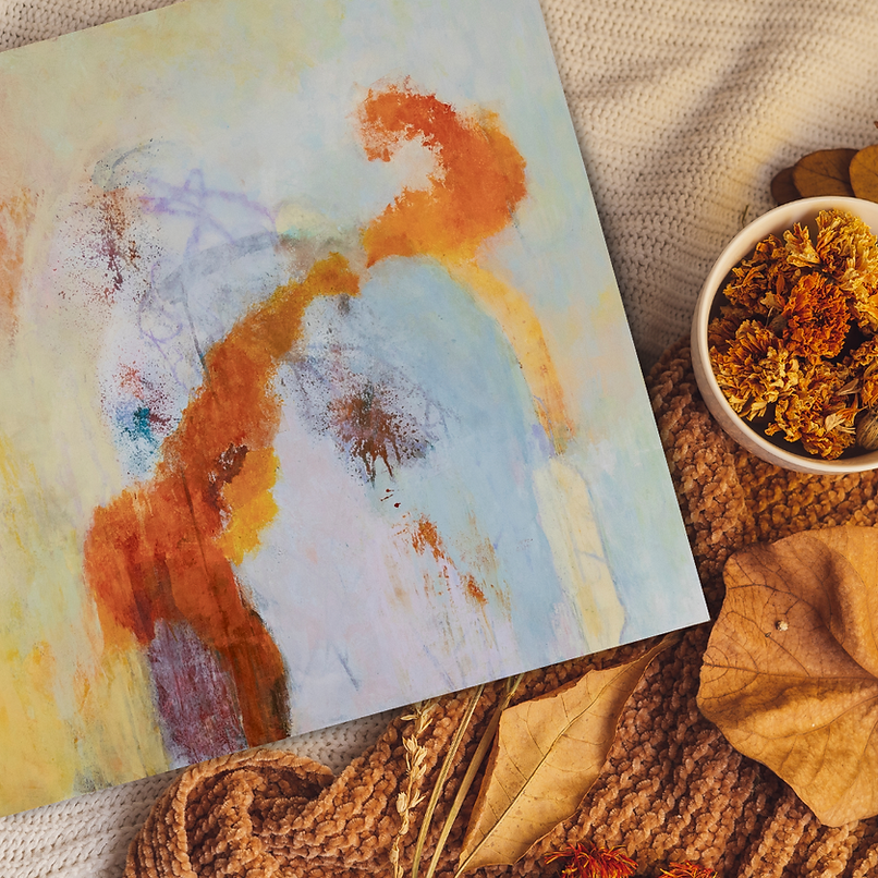 Brown Autumn Vintage Art Photo Frame Flatlay Mockup Instagram Post.png