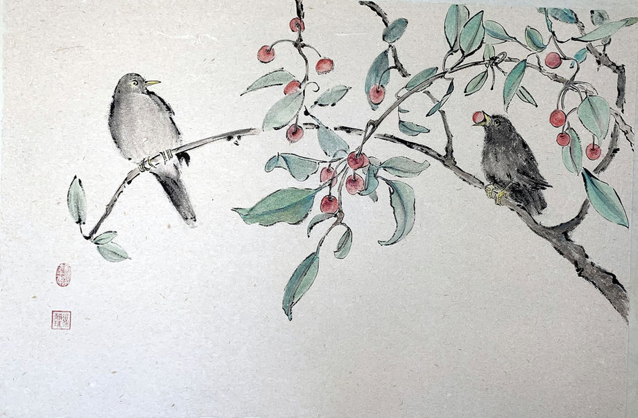 Adolescence
36.5 x 55 cm
mounted onto Xuan paper