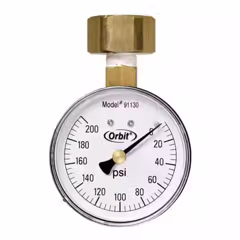 Orbit Pressure Gauge 3/4 in. 200 psi