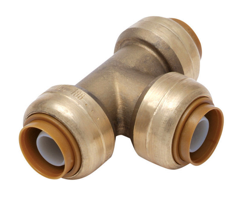 SharkBite Max 1/2 in. Push-to-Connect Brass Tee Fitting