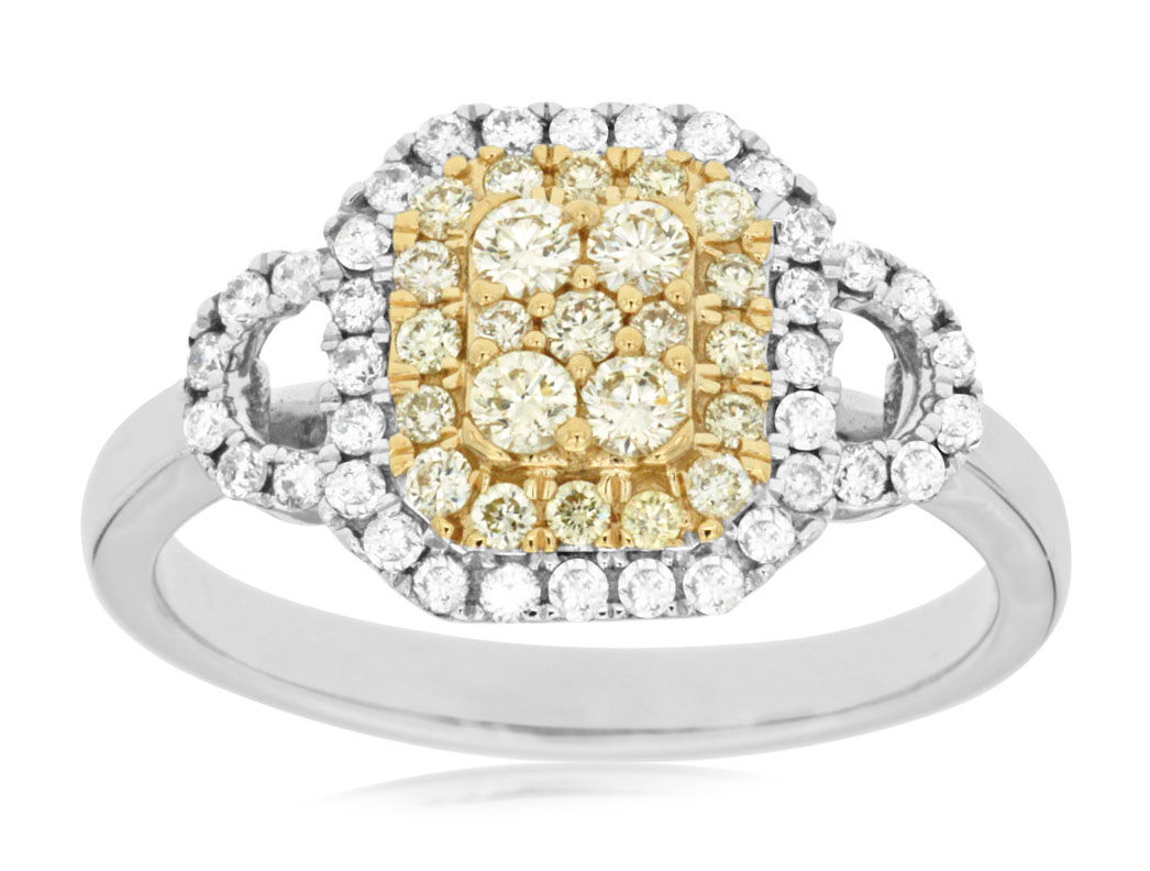 DIAMOND & YELLOW DIAMOND RING WC7574Y