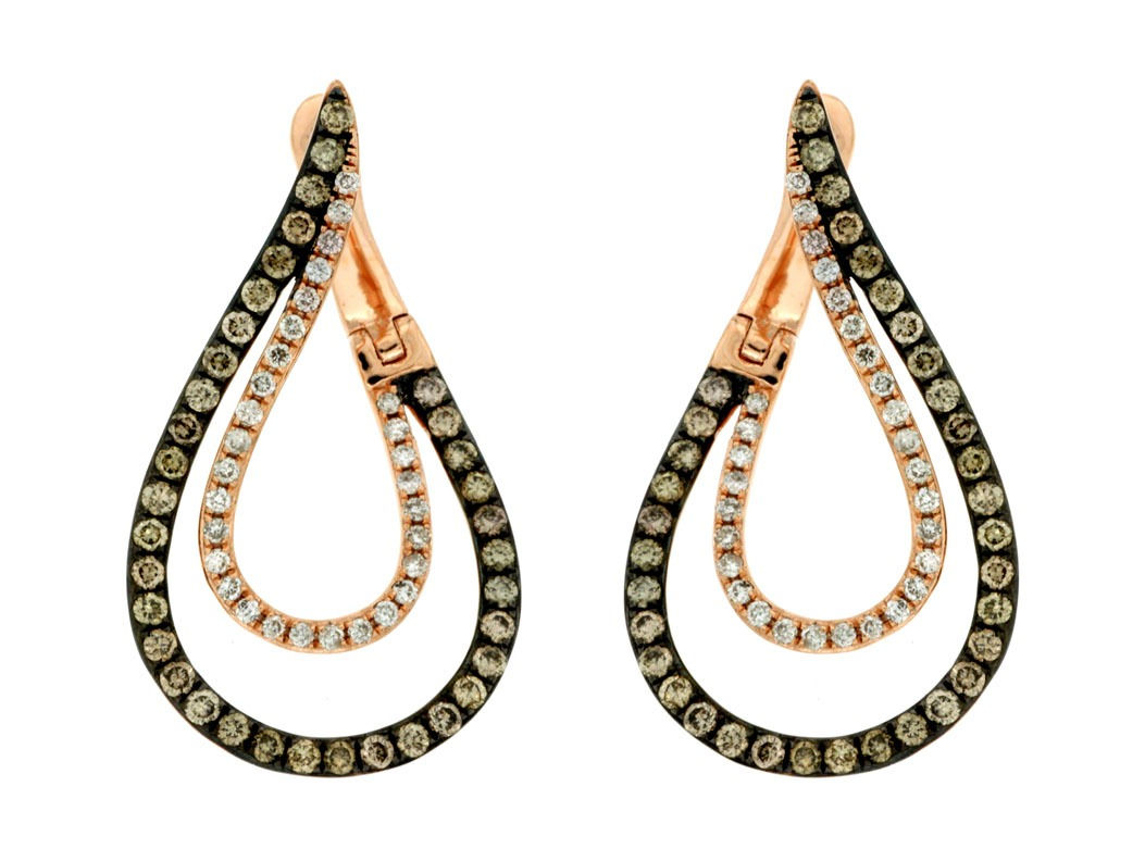 DIAMOND & MOCHA DIAMOND EARRING PC5964V