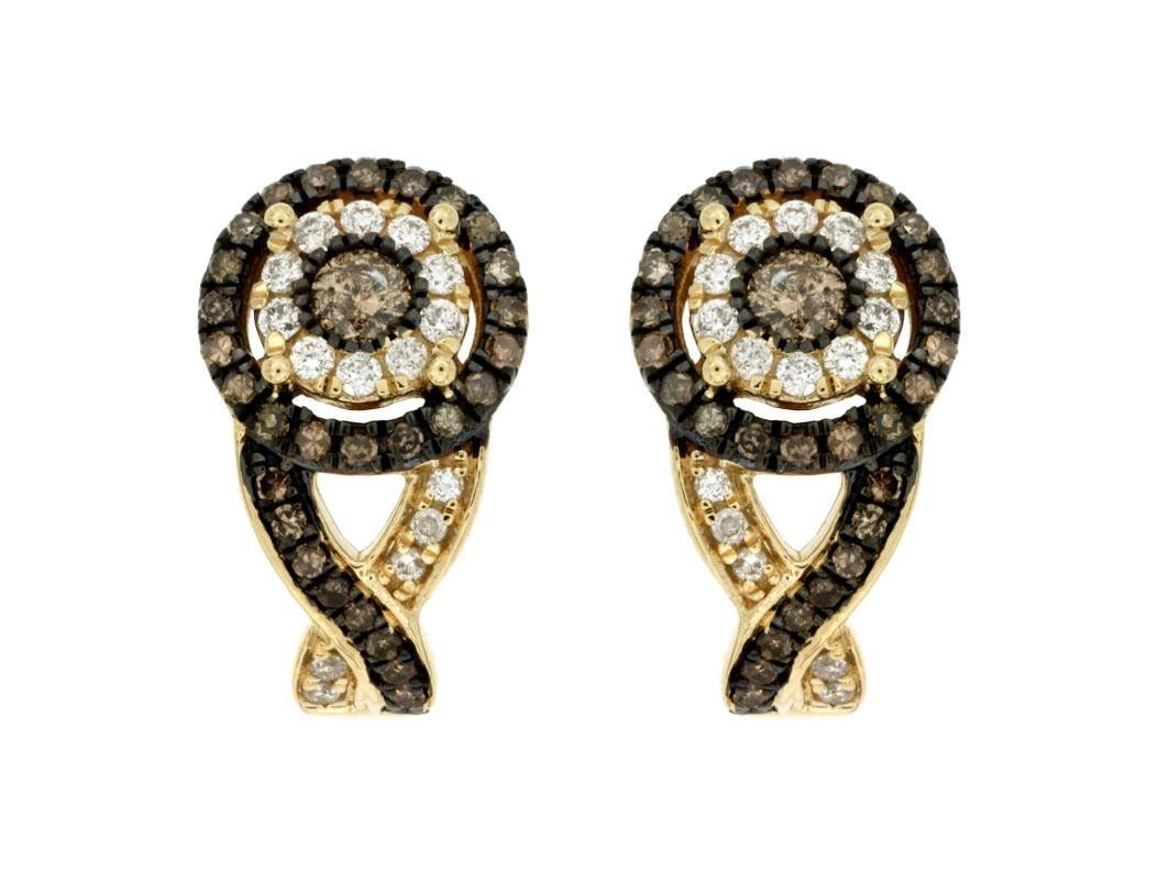 DIAMOND & MOCHA DIAMOND EARRING C6289V