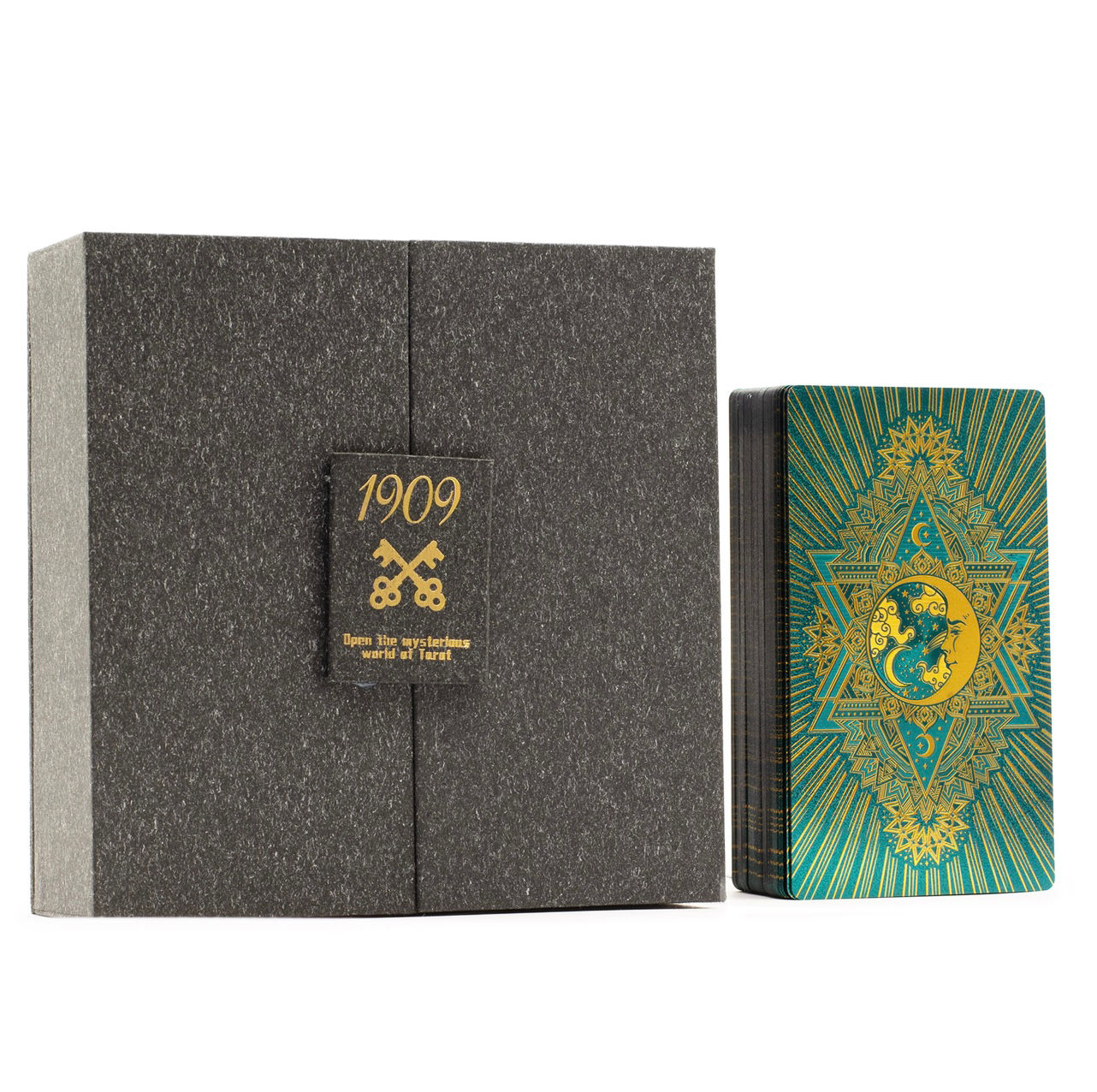 Gold & Turquoise Foil Tarot Gift Box Set