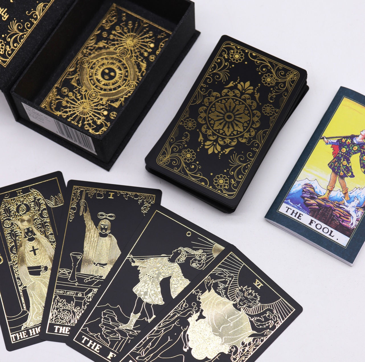 Gold Foil Tarot Card Gift Set