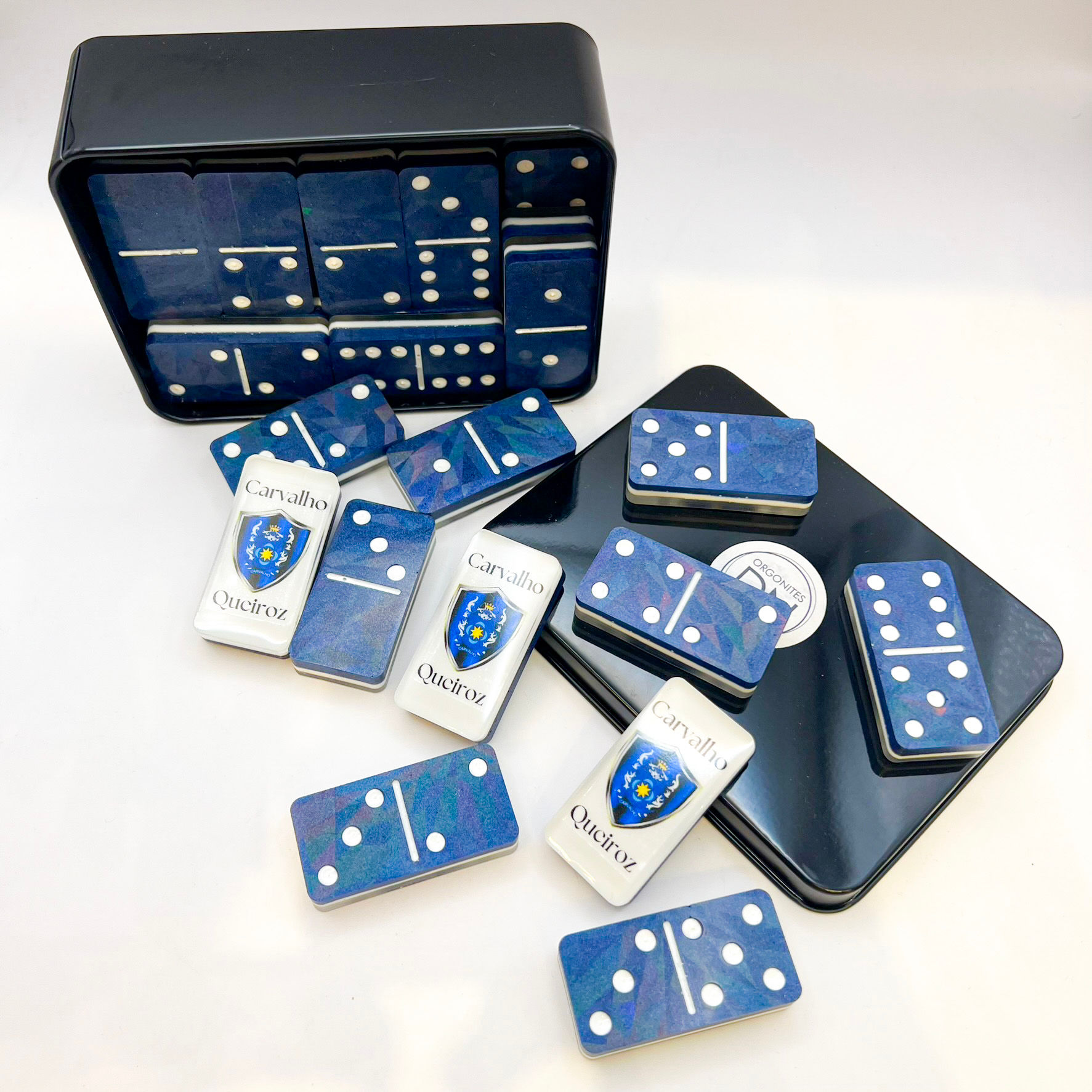 Dominó Holográfico Personalizado com 1cm de espessura