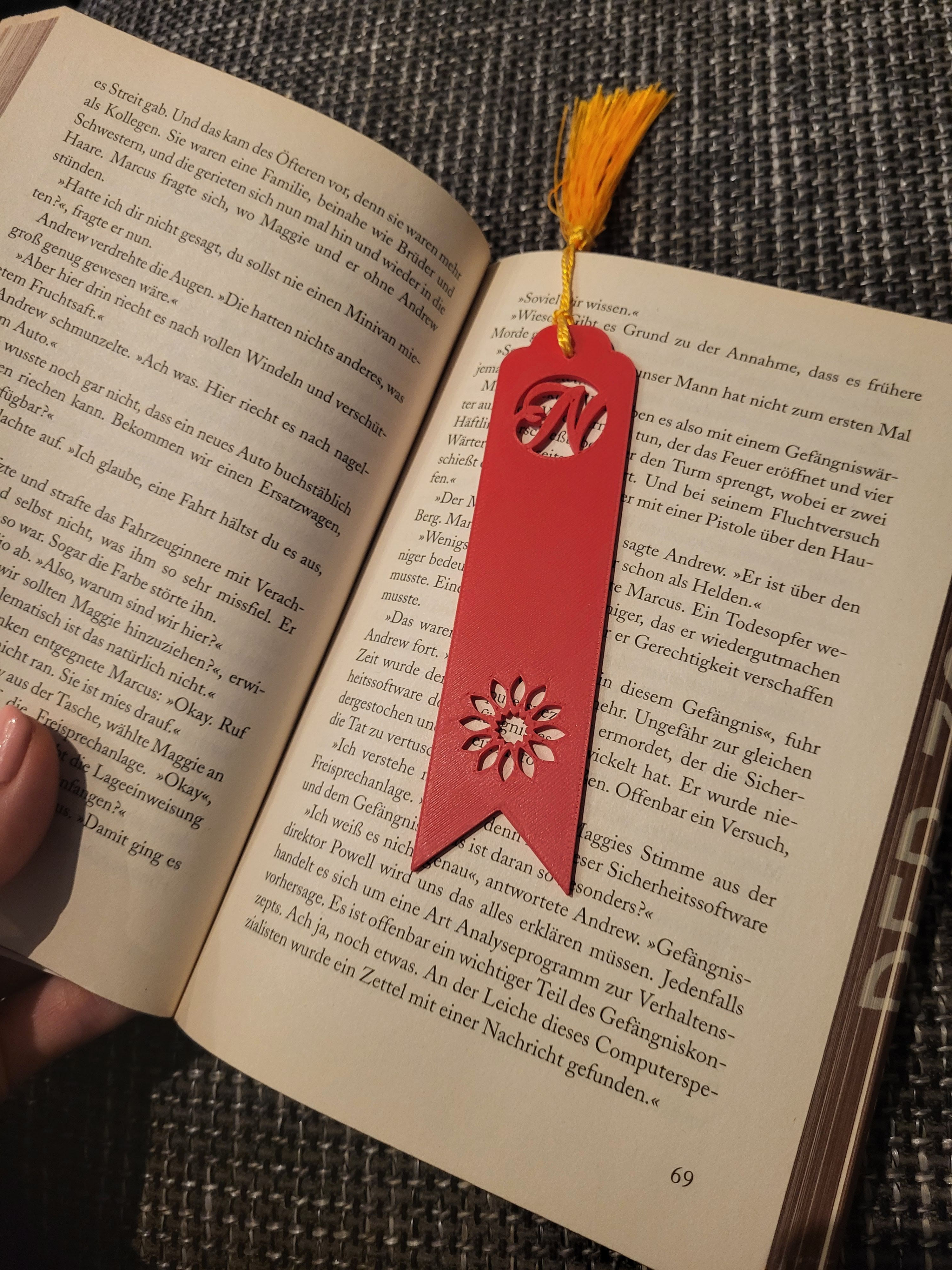 Lesezeichen-Buchstabe