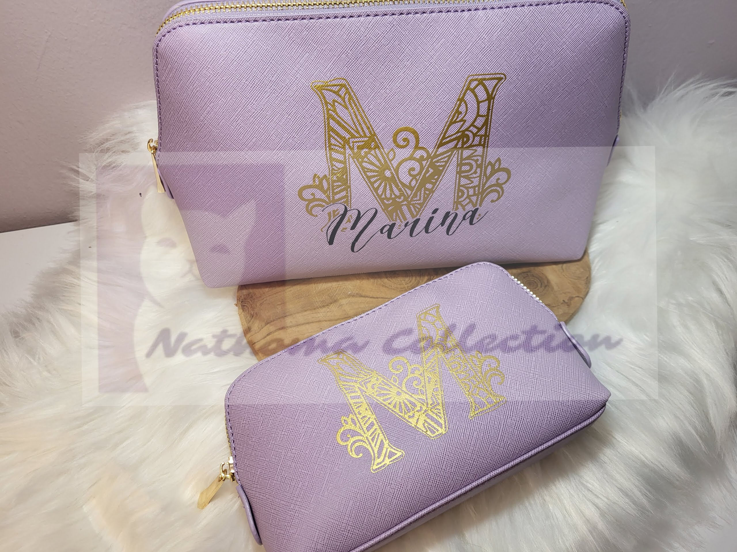 Mandala-Buchstabe Leder Tascherl