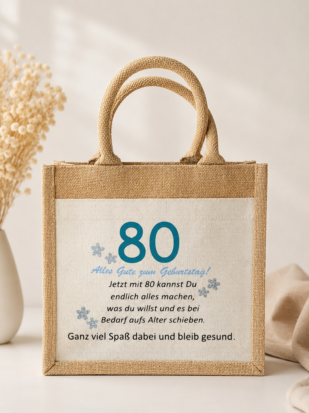 Jutetasche "mittel" gestalten