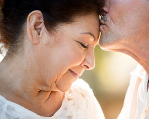 Mature Couple Showing Affection